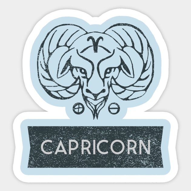 capricorn Sticker by WOAT
